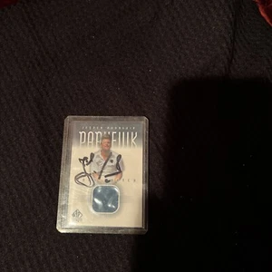 JESPER PARNEVIK 2002 SP GAME USED 01 SPA TOUR SWATCH AUTOGRAPH - Picture 1 of 2