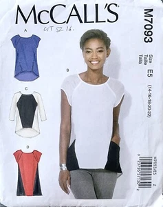 McCALL'S 7093 Ladies' Tops & Tunics Sewing Pattern - CUT Size 16. - Picture 1 of 2