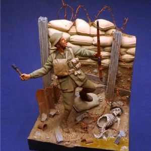 Kit Modelo Resina 1/35 Soldado Británico Infantería Primera Guerra Mundial Sin Pintar - Imagen 1 de 2