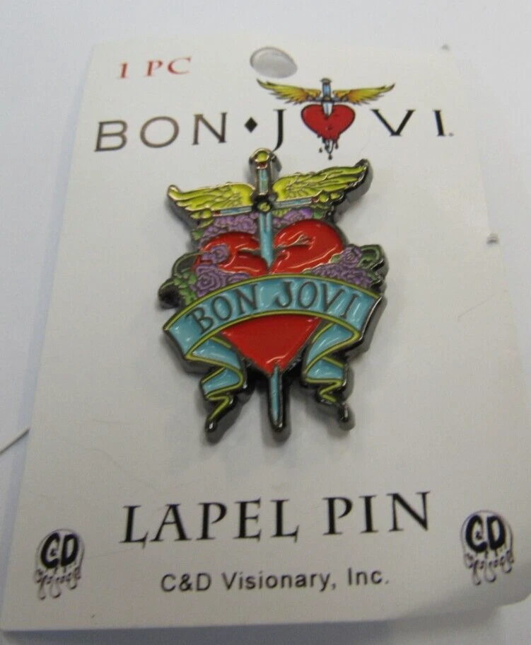 PIN SOLAPA BON JOVI NUEVO 2023 VINTAGE OOP RARO COLECCIONABLE Foto 1 de 1