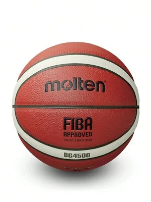 Molten BG4500 PU basketball, official size 7 competition training ball.