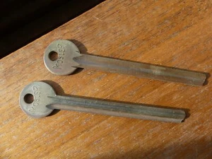 Vintage Mosler Safe Key Blanks 4 1/4" Long - Picture 1 of 7