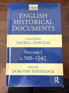 English Historical Documents Vol 1: 500-1042 by Whitelock 2nd Ed HC EHD - Picture 1 of 3