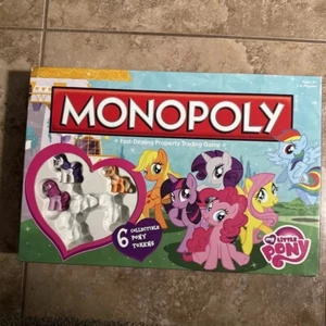 My Little Pony Monopoly Board Game Hasbro Missing Three Ponies Components Sealed - Picture 1 of 20