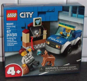 Lego City / Town POLICE DOG UNIT 60241 2 Minifigures Officer Car 67 pcs Sealed