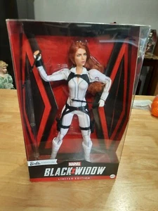 Mattel Barbie doll 2020 Marvel Black Widow Avengers Scarlett Johansson ON HAND** - Bild 1 von 10