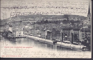 027 Zürich vom Lindenhof aus gesehen 1905 - Bild 1 von 2