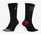 Nike Air Jordan Retro 11 XI 72-10 Jumpman Black Gray Red Crew Socks Men's Size M