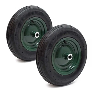 2x Schubkarrenreifen 3.50-8 120kg Schubkarrenrad Luftreifen Luftrad Schubkarre - Bild 1 von 2