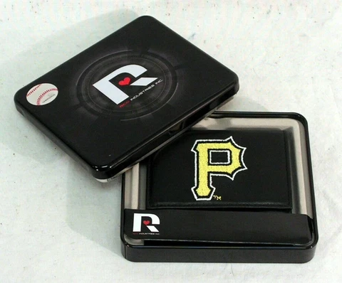 Pittsburgh Pirates MLB Embroidered Leather Tri-fold Wallet Cover