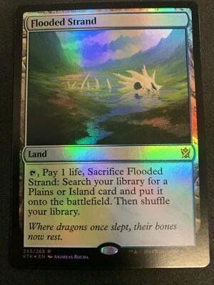MTG Flooded Strand Khans of Tarkir 233/269 Foil Rare - Image 1 of 4