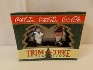 Coca Cola Collectibles 2 Ornaments NEW in Box - Picture 1 of 2