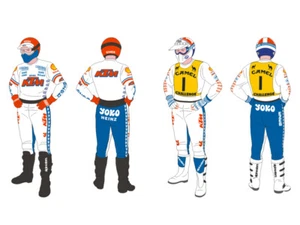 DECALS 1/12 KTM 250MX PILOTES  - BS12-020 - Picture 1 of 3