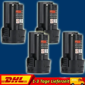 1-4x 3,0Ah 4000mAh Para Bosch Professional GBA 12V Batería BAT411 Li-ion GSR,BAT412 - Imagen 1 de 13
