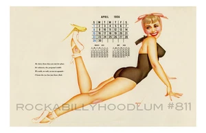New Pinup Girl Poster 11x17 George Petty Calendar Art April 1956 Ballet - Picture 1 of 1