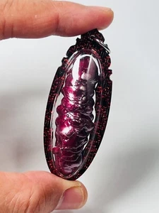 Leklai Suriyan Racha Rojo Tailandés Amuleto Mágico Buda Piedra Lp Somporn Colgante Oro - Imagen 1 de 21