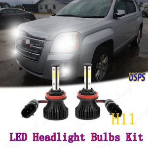 2PCS H11 LED Headlight Kit High Low Beam For Chevrolet Malibu 2023 2024 2025 - Picture 1 of 12