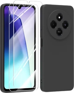 Pour Xiaomi Redmi 14C Coque Arrière Mate arrière NOIR + 2 Verres trempé - Photo 1 sur 4