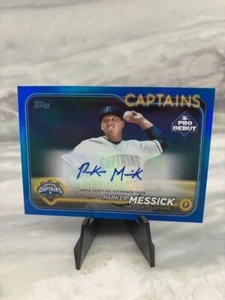 2024 Topps Pro Debut AUTO BLUE Foil #PD-147 Parker Messick #/150 ~Guardians~ - Picture 1 of 2