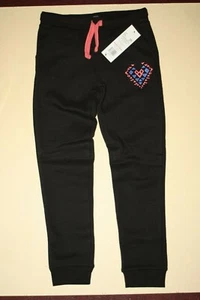 Pair of Girl's Black Jogging Pants - Tesco F&F Kids - 7-8 Years - 128 cm - BNWT - Picture 1 of 9
