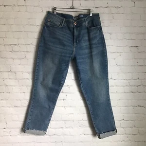 Denim elástico delgado al tobillo de 18 W34 vintage descolorido descolorido para mujer Levi's Denizen - Imagen 1 de 5