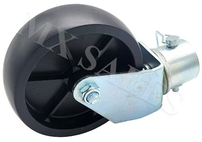6" Trailer Swirl Jack Caster Wheel With Pin Boat Hitch 1200 LBS Fits 2" TUBE - Image 1 of 2