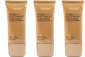 3 Revlon BEYOND NATURAL Skin Matching Makeup # 220 LIGHT - MEDIUM SEALED (308) - Picture 1 of 1