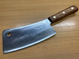 Vintage Meat Cleaver International Edge Tool Co Newark NJ ๐บ๐ธ 8-3/4โ Blade NICE - Picture 1 of 19