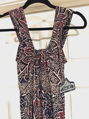 NWT Angie V Neck Maxi Dress Size S Staps Open Back Floral - Image 1 of 4