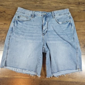 Judy pantaloncino blu donna 2XL blu lavaggio chiaro vita alta denim JB150205MD - Foto 1 di 8