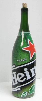 ПУСТАЯ ПИВНАЯ БУТЫЛКА HEINEKEN 3 КВАРТЫ/5,4 ЖИДКИХ УНЦИИ СПЕЦИАЛЬНОЕ ИЗДАНИЕ с ПРОБКОВОЙ КРЫШКОЙ + КОРОБКА - Изображение 1 из 4