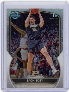 2022-23 Bowman U Chrome Zach Edey 1st Bowman Refractor Purdue #79 - Bild 1 von 2