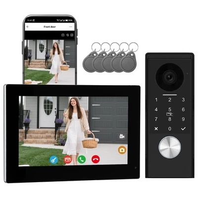 ** NEW Wired Doorbell w/ Full HD Camera | Video Intercom With 7" Touchscreen | - Image 1 of 4