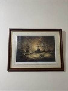 David Cartwright - "Demise of L'Oreint 1798" Battle of the Nile - Druck (gerahmt) - Bild 1 von 12