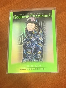 Chloe Kim 2021 cubierta superior Goodwin Champions verde Prizm/refractor? #32 (NM) - Imagen 1 de 2
