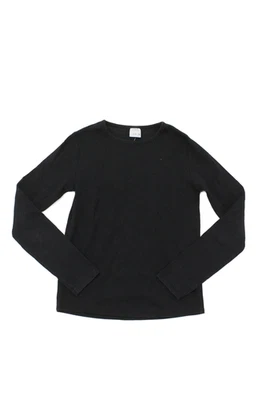 Zara Girls Long Sleeve Round Neck Casual Knit Top Black Size 12 - Image 1 of 4
