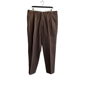 Field Gear Herren taupe vorne flach dunkle Waschung entspannte Passform Hose Größe 40 x 34 B-20 - Bild 1 von 10