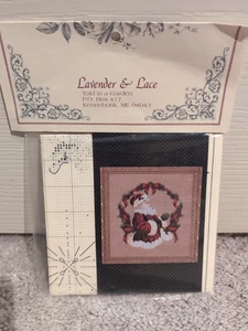 Lavender & Lace "The Spirit Of Christmas" Santa Cross Stitch Pattern - Picture 1 of 2
