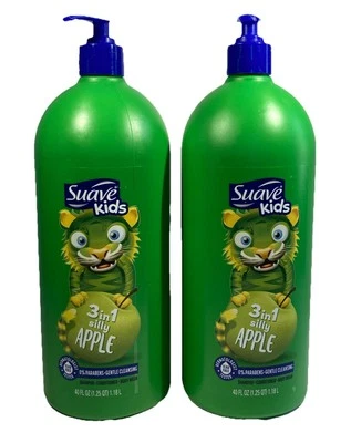 (2) Champú, acondicionador y jabón corporal Suave Kids 3 en 1, sandía 40 fl oz... Foto 1 de 3