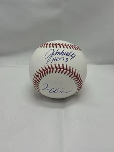 John Smoltz  & Tom Glavine Autograph Signed Ball Baseball Atlanta Braves - Picture 1 of 2