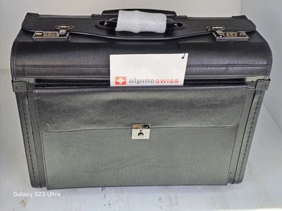 AlpineSwiss 19 英寸轮式公文包滚动式保护壳。 全新带钥匙。 — 第 1/4 张图片