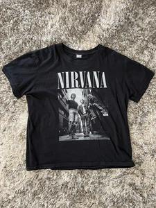 NIRVANA t shirt vintage 90s Band Tee Rare Size L - Picture 1 of 12