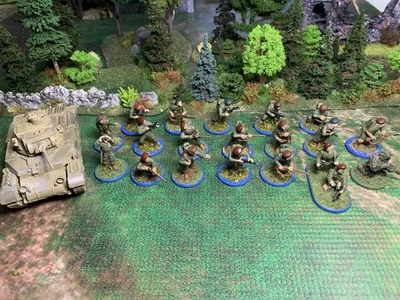Bolt Action 28mm British Commandos Painted Lot WW2 With Mortar Squad And Sniper - Image 1 of 4