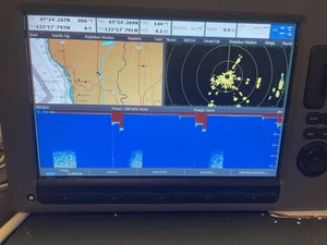 RAYMARINE C140W E62115 Wide 14" MFD FishFinder Radar GPS Chartplotter Display - Picture 1 of 11