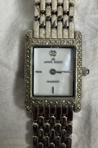 Anne Klein Diamond/Oyster Face Watch 10/7875 FOR PARTS! H163 - Picture 1 of 3