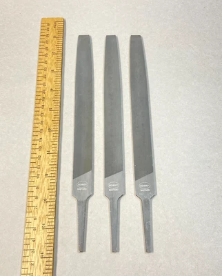 Schmidt Flat Files 3 Pc 8" Tapered Single Cut Bastard - Image 1 of 4