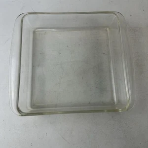 Pyrex 8 pulgadas 8” bandeja para hornear 222 vidrio transparente cuadrado mango completo vintage - Imagen 1 de 8