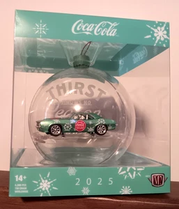 VHTF NEW 2025 M2 Machines Christmas Ornament  Coca-Cola 1969 Chevy Camaro MINT. - Picture 1 of 1