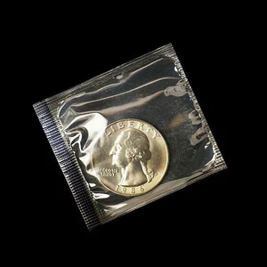 1986 P Washington Quarter ~ Stempelglanz in original postfrischem Cello  - Bild 1 von 2