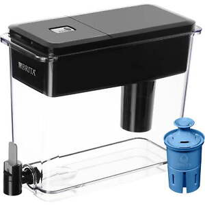 Extra Large Ultramax 27 Cup Black Filtered Water Dispenser with1Elite Filter
